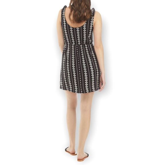 NWT As U Wish Junior’s Tank Tie Shoulder Printed Dress - Picture 2 of 5